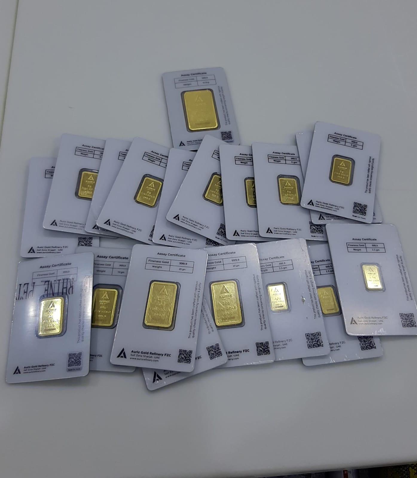 24K Pure Gold Bar Pendant
